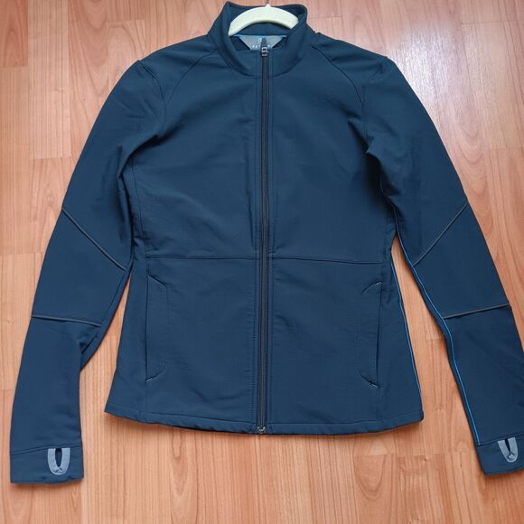 AETHER Women's Blue Zip up Athletic Jacket with Pockets- SZ 1 Lightweight - Picture 1 of 9